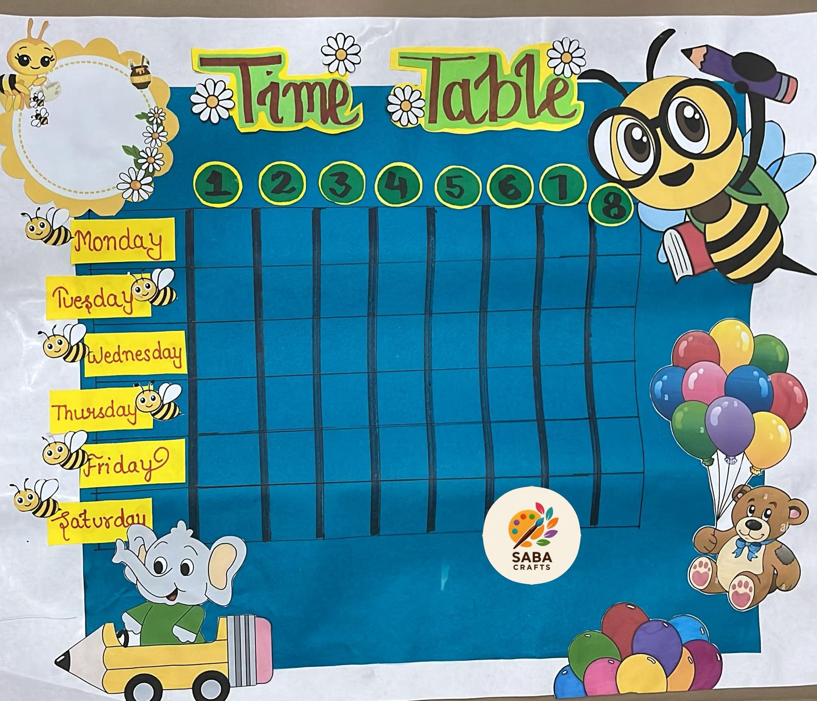 Time Table Chart
